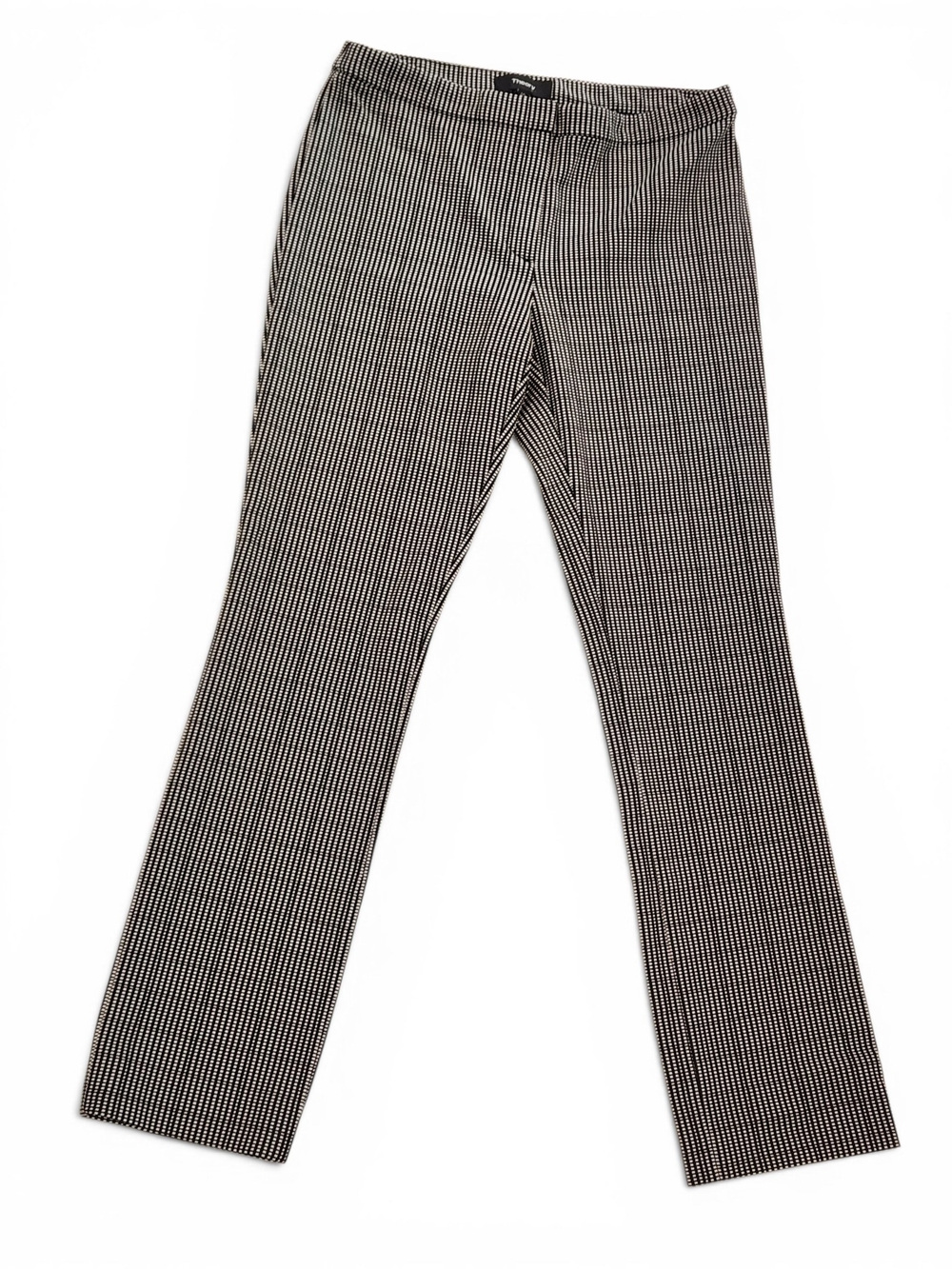 Theory Stretch Slim Pinstripe Checkered Dress Pants Trousers Size 00